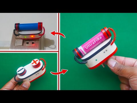 How To Make A Simple Battery Charger At Home | Lithium Ion Cell Charger | 18650 Battery Charger DIY