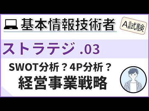 【A試験_ストラテジ】03.経営事業戦略とマーケティング| 基本情報技術者試験