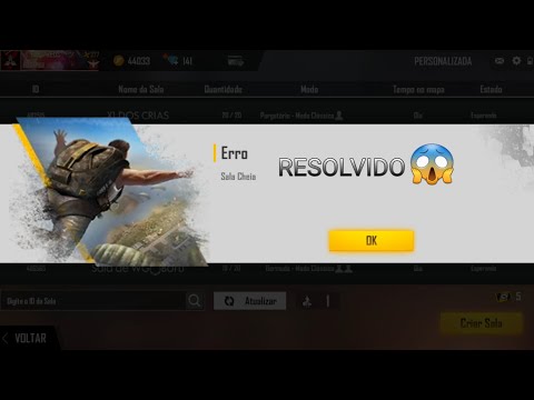 Erro de sala cheia free fire? (Resolvido!!) Free fire 2020!!