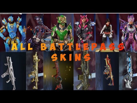 Apex Legends: All Battle Pass Skins From Season 1-17, All Weapon And Legend Skins!