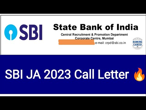 SBI Clerk Preliminary Call Letter out !! 🔥🔥💪