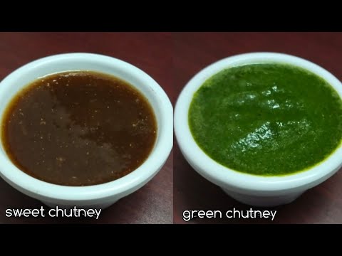 Sweet chutney green chutney for bhelpuri sandwiches | Sweet chutney green chutney recipe