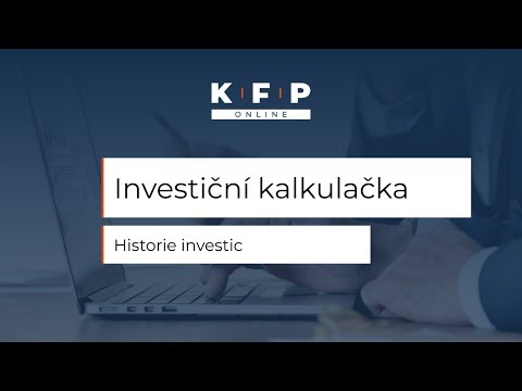 Investiční kalkulačka KFP