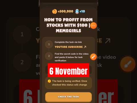 Memefi Secret Code Today |How to Profit From Stocks With 100$ #memestocks #memefi #memeficriteria