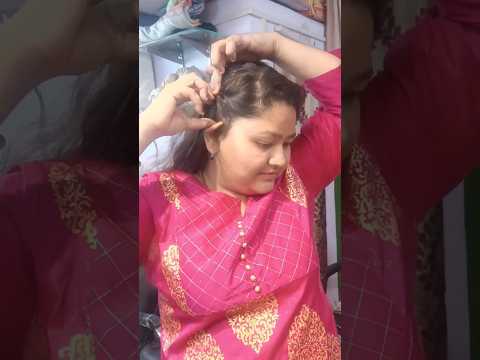 Front twisting with side braid viral  hairstyle। #hairstyle #schoolgirl #viral #trending