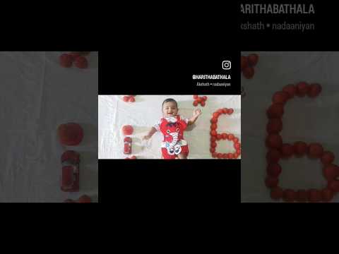 my laddu baby 6th month photo shoot#yt#trending#viral#cutebaby #baby milestone#tomoto theme#shorts