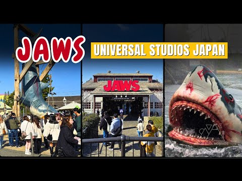 The JAWS Ride Attraction in Universal Studios Osaka Japan | POV FULL Show 2024