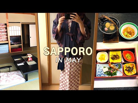 Traveling to Sapporo with Mom ✈ ️ Soup Curry | Jozankei Ryokan | Kaiseki Cuisine | Hana Momiji