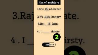 Use of I/am/are #letslearnenglish #englishmadeeasy #viral #ytshorts #shorts #use of i am are