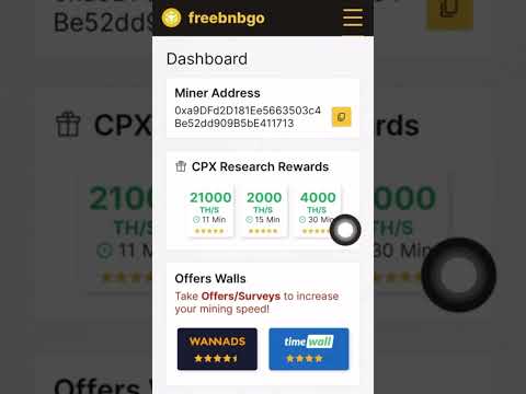 How To Deposit BNB To Get Free More BNB Mining Daily with FreeBNBGo.com