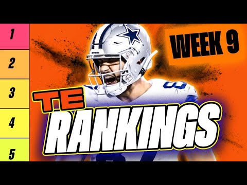 🔥 NEW Top 15 TE RANKINGS for Week 9 Fantasy Football 🚀 | Fantasy Football Rankings