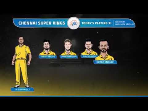 VIVO IPL 2018 : MATCH 27 CSK Today Player