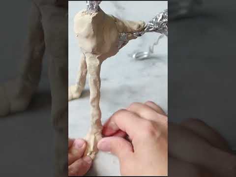 Pottery Barn Dupe | DIY Sculpted Reindeer #christmas #christmas2024 #diy