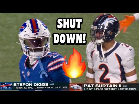 Stefon Diggs ‘LOCKED UP’ Vs Patrick Surtain! 🔥 (WR Vs CB) Broncos Vs Bills 2023 highlights