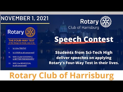 The Four-Way Speech Contest with Four students from Harrisburg High School - SciTech Campus