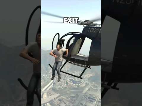 Falling from a helicopter mid-air in GTA games!  #shorts #grandtheftauto #gaming #videogame #gta