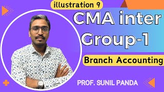 Q.9 Branch Accounting CMA Inter Grp-1 #cmainter #icmaiannouncement