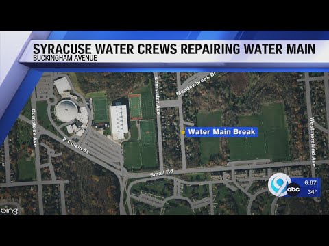 Syracuse water crews repairing water main