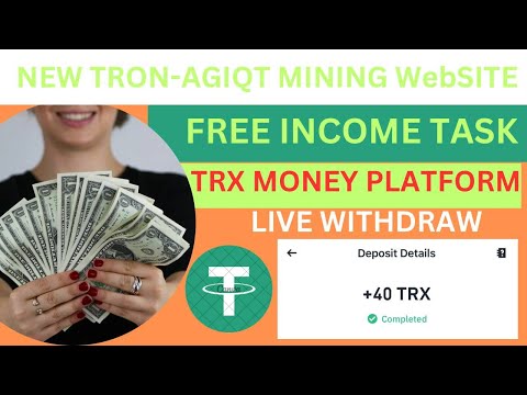 New tron-AGIQT Mining site | best trx mining site | new free mining website | Longtime income site