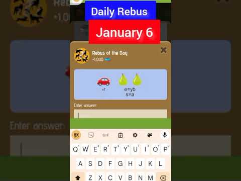 Zoo Rebus today January 6 zoo Airdrop Zoo daily riddle #paws #zoo