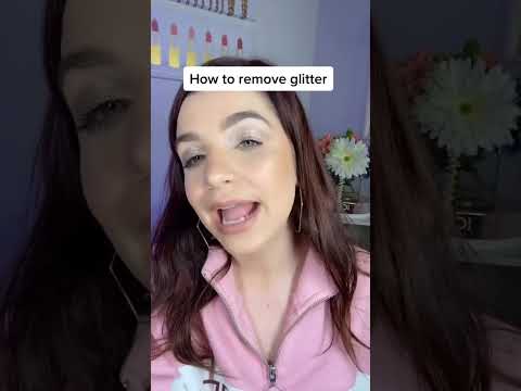 How to remove eye glitter