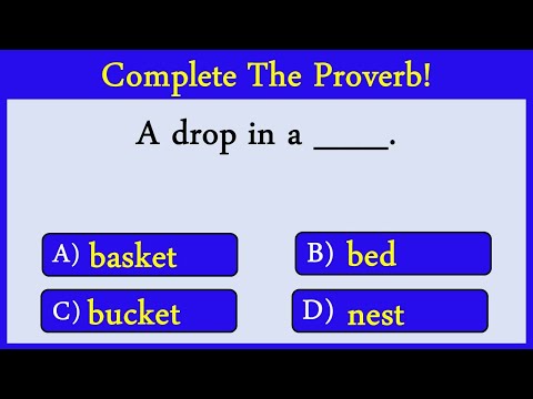 English Proverb Quiz 10: Can you score 10/10?