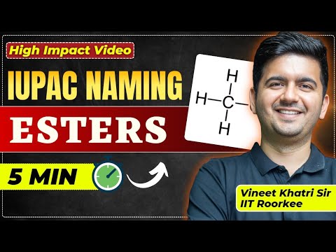 Concise Concept : IUPAC Nomenclature of Esters | Class 11