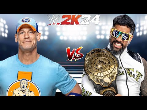 WWE 2K24 JOHN CENA VS. JEY USO LADDER MATCH FOR THE WWE INTERCONTINENTAL CHAMPIONSHIP BELT!