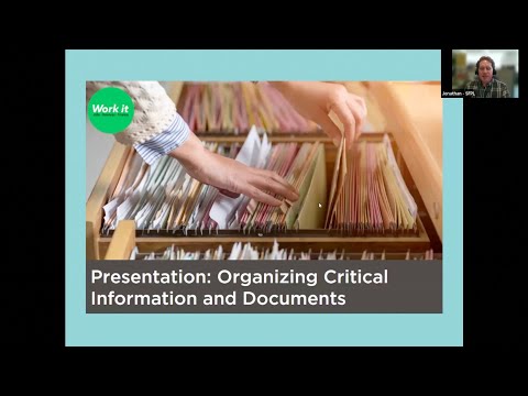 Organizing Critical Information and Documents.