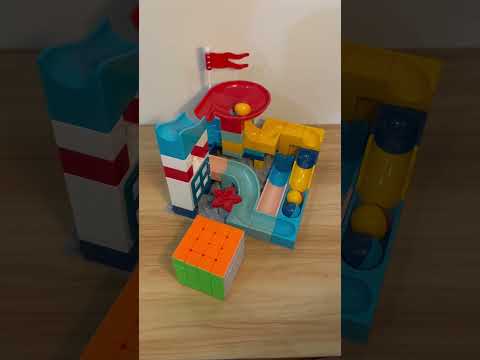 Marble Run ASMR 🔵🔴🟡 12  Satisfying Building Blocks #marblerun #marblerace #asmr