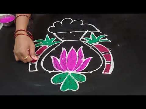 Sankranti muggulu🌺🌺Bhogi kolam,Bhogi kundalu, Bhogi rangoli designs,Pongal special simple kolam.