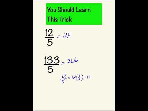 Divide By 5 Math Trick