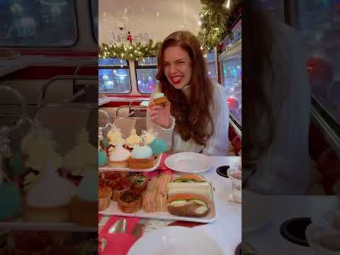 London afternoon tea bus tour 🎄 Christmas afternoon tea