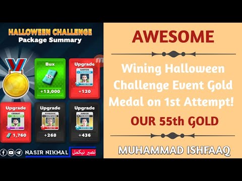 Halloween Challenge Gold Event Done 😃 Super Easy By Muhammad Ishfaaq Gold Number 55