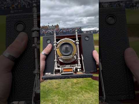 The Open Golf Shot On A 127 Year-Old Camera 🏌️📷 #expiredfilmclub #theopen #golf #filmphotography