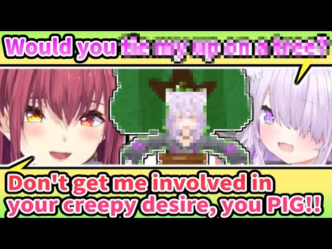 Creepy Desire Okayu Wants to Have Marine Involved [ENG SUB] Hololive