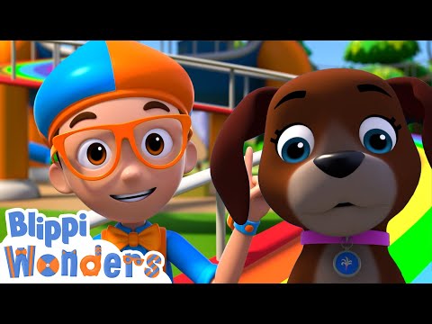 Puppy Playtime! | Blippi Wonders | Kids Cartoons | Party Playtime!