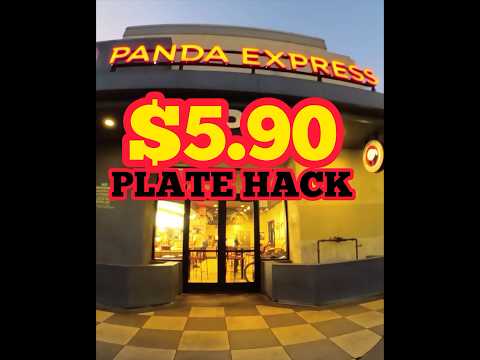 Panda Express $5.90 PLATE HACK 🔥