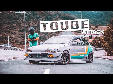 Touge Malaysia | Proton Satria Hillclimb Attack