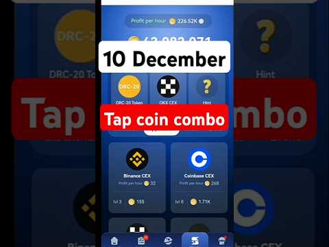 Tap Coin Daily Bounty 10 December | Tap Coin Daily Combo Today