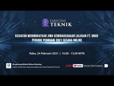 Kegiatan Meningkatkan Jiwa Kewirausahaan Lulusan FT. Unud Periode Wisuda 140