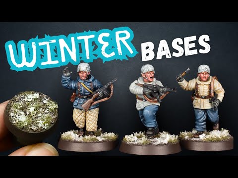 Easy Winter Basing for Wargaming Minis: Snowy Tips for Beginners!