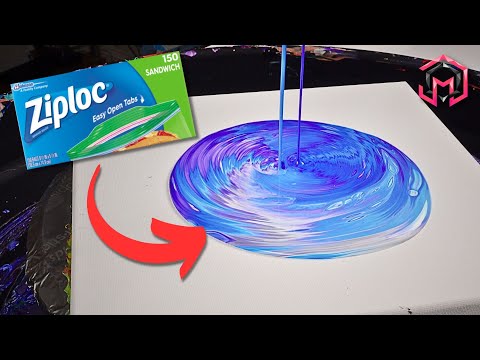 ART in a BAG!!! Acrylic Pour Did It Work Fluid Art and Spin Art at Home