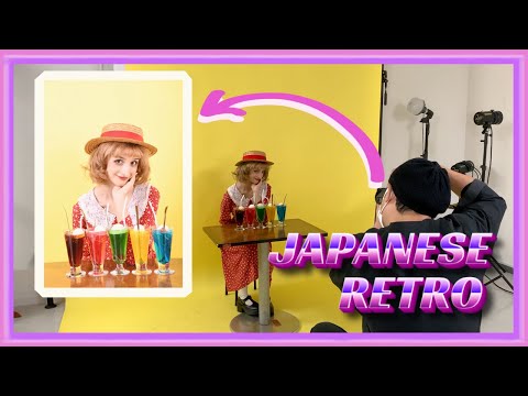 I Went To A Japanese Retro Photo Studio // 80s Transformation