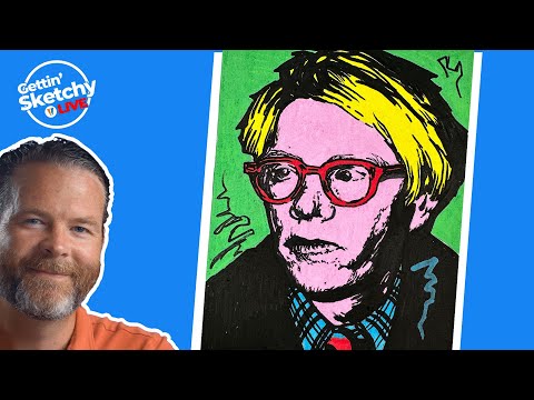 In the Style of Andy Warhol - Live Painting Lesson - Gettin' Sketchy