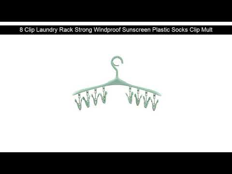 8 Clip Laundry Rack Strong Windproof Sunscreen Plastic Socks Clip Multi-Function Drying Underwear C