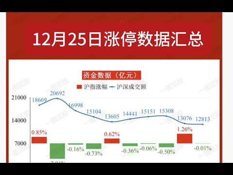 12月25日中国股市涨停复盘