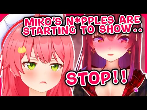 Marine ROASTED Miko's outfit gone wrong【Holo JP/EN Sub】