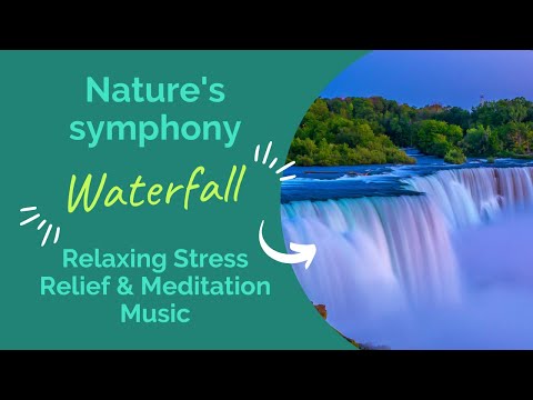 Nature's symphony: Waterfall and birdsong in harmony • Relaxing Stress Relief & Meditation Music