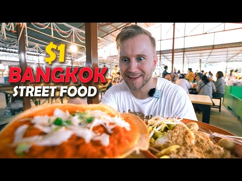 1$ Street Food in Bangkok / Floating Market in Thailand / Relaxing Thai Food Tour 2022